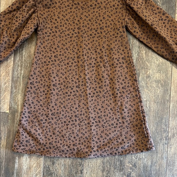 NWOT- GAP Brown Dress w/Flowers - Picture 3 of 7